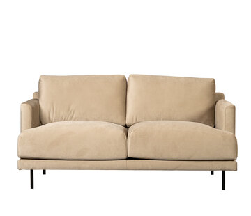Bronx71 Samt Sofa Denver 2,5-Sitzer beige