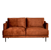 Bronx71 Samt Sofa Denver 2,5-Sitzer kupfer