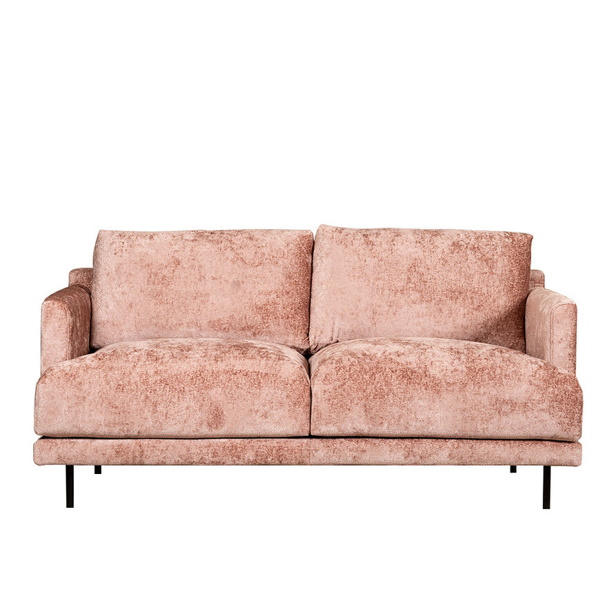 Chenille Sofa Denver 2,5-Sitzer pink