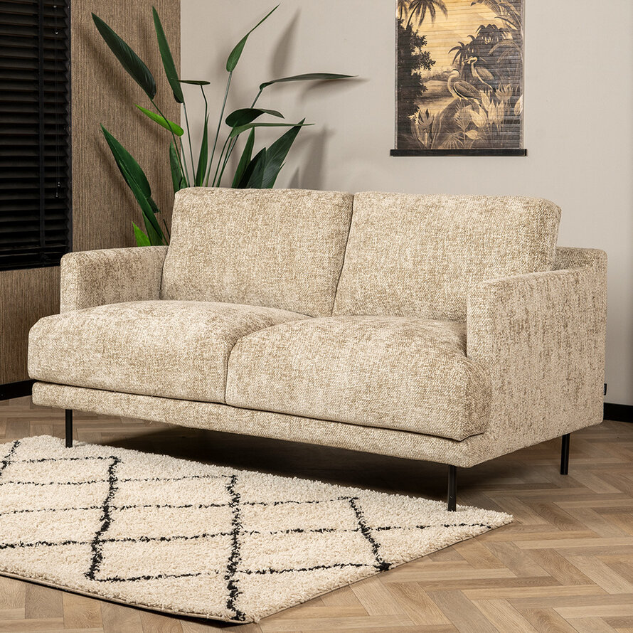 Chenille Sofa Denver 2,5-Sitzer taupe