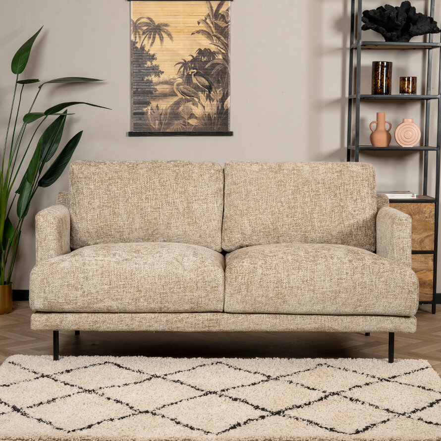 Chenille Sofa Denver 2,5-Sitzer taupe