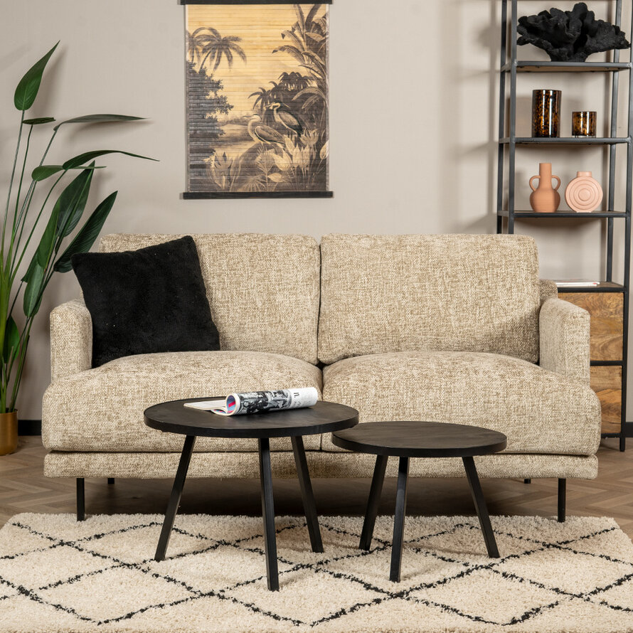 Chenille Sofa Denver 2,5-Sitzer taupe