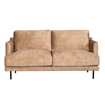 Bronx71 Samt Sofa Denver 2,5-Sitzer beige