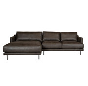 Bronx71 Ecksofa Denver Leder anthrazit links