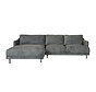 Ecksofa Denver Stoff anthrazit links