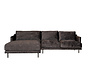 Ecksofa Denver Samt anthrazit links