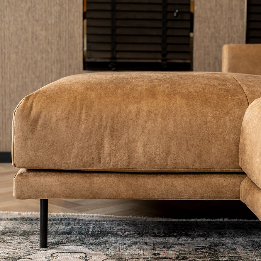 Ecksofa Denver Leder beige links