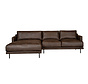 Ecksofa Denver Leder braun links