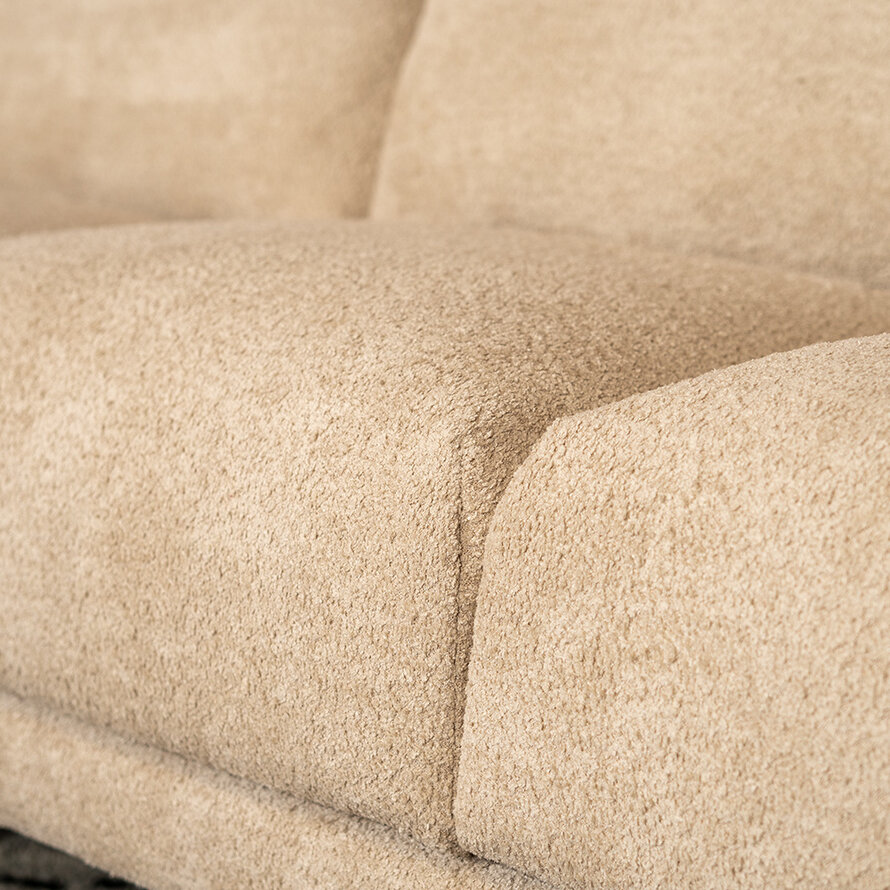 Ecksofa Denver Bouclé Taupe links