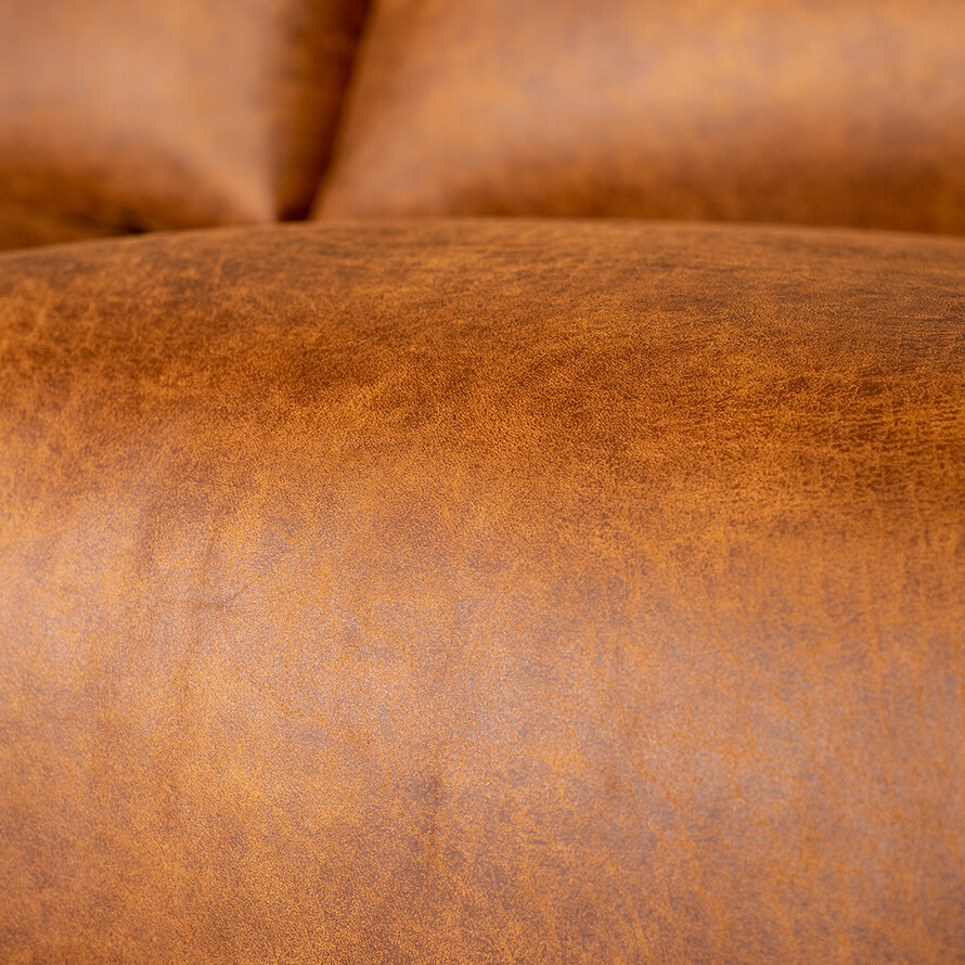 Ecksofa Denver Leder cognac links