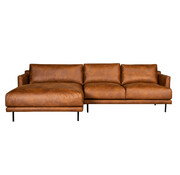 Bronx71 Ecksofa Denver Leder cognac links