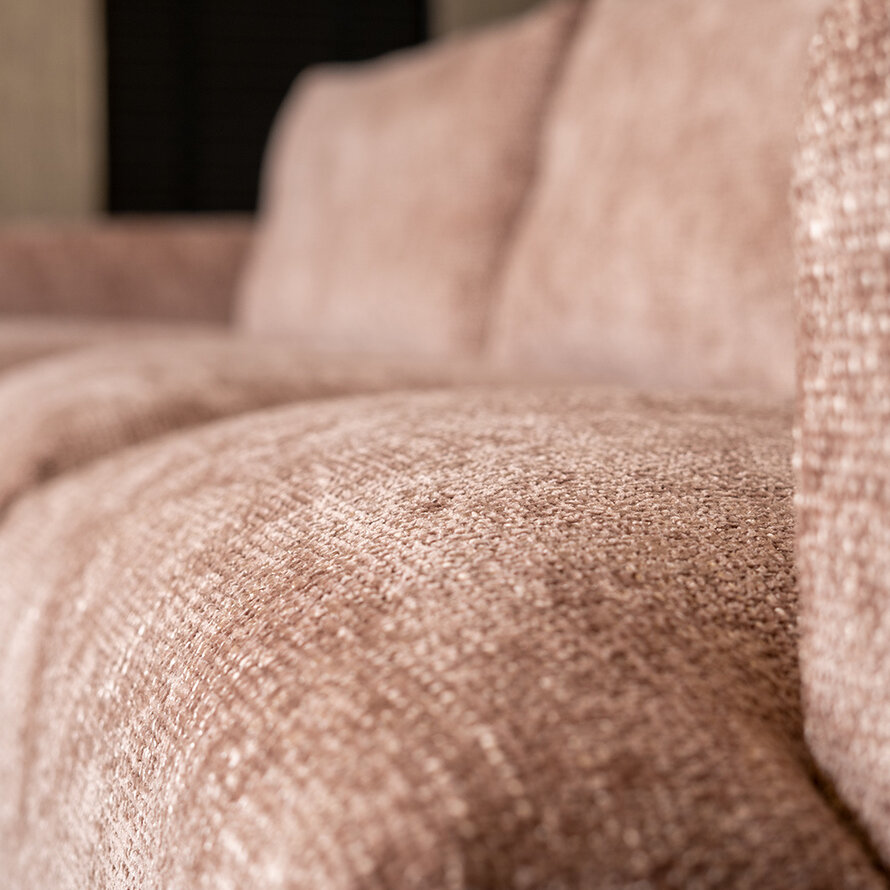 Ecksofa Denver Chenille rosa links