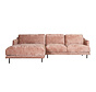 Ecksofa Denver Chenille pink links