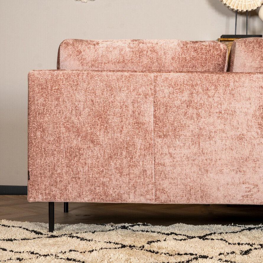 Ecksofa Denver Chenille pink links