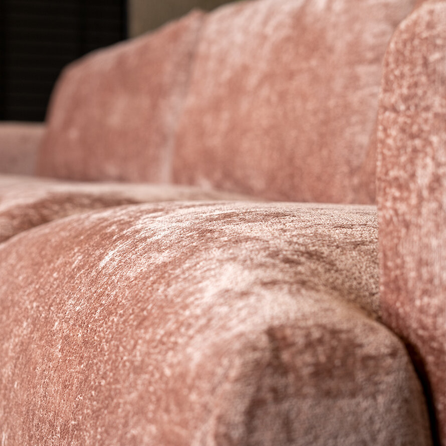 Ecksofa Denver Chenille pink links