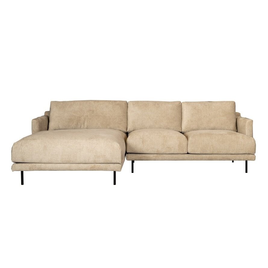 Ecksofa Denver Stoff taupe links