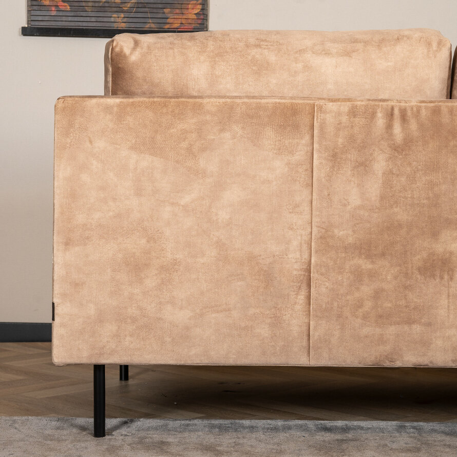 Ecksofa Denver Samt Taupe links