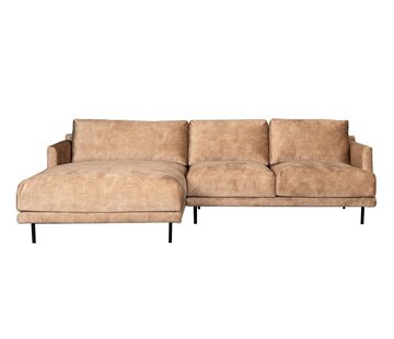 Bronx71 Ecksofa Denver Samt Taupe links