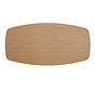 Tischplatte Liam dänisch oval Eichenlook Melamin 240 x 120 cm