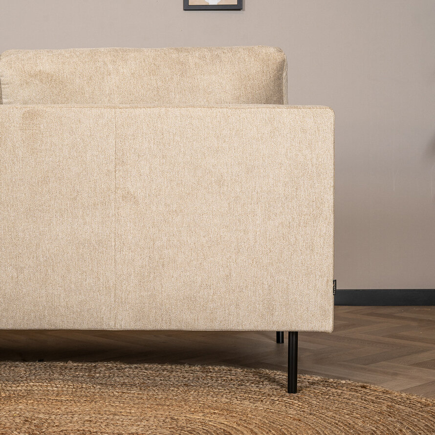 Ecksofa Denver Stoff taupe rechts