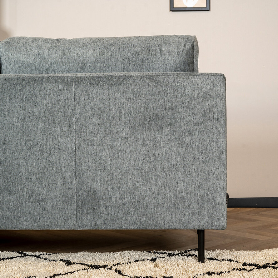 Ecksofa Denver Stoff anthrazit rechts