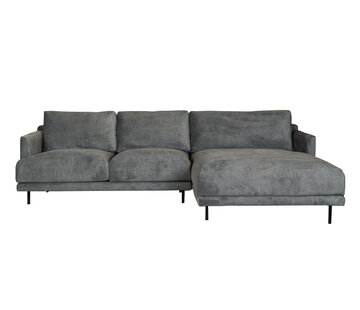 Bronx71 Ecksofa Denver Stoff anthrazit rechts