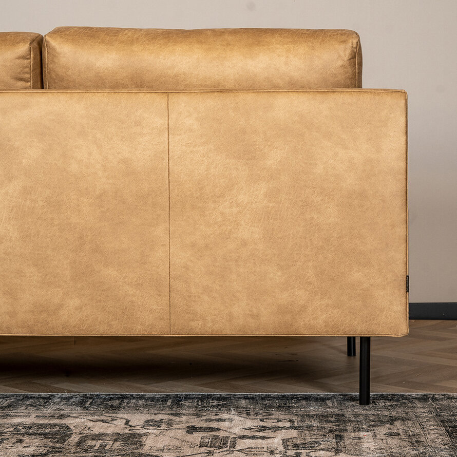 Ecksofa Denver Leder beige rechts