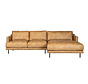 Ecksofa Denver Leder beige rechts