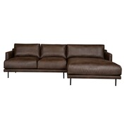 Bronx71 Ecksofa Denver Leder braun rechts