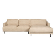 Bronx71 Ecksofa Denver Bouclé taupe rechts