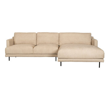 Bronx71 Ecksofa Denver Bouclé taupe rechts