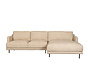Ecksofa Denver Bouclé taupe rechts