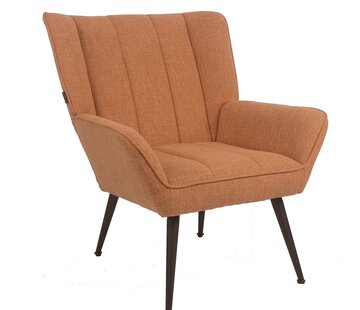 Bronx71 Sessel City Leinen kupfer