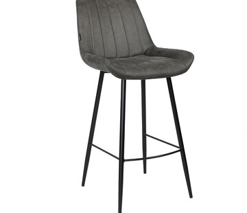 Bronx71 Gastro Barstuhl Brooke Microfaser anthrazit 74 cm