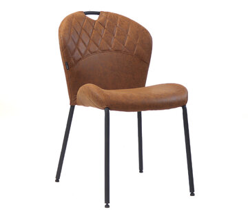 Stuhl Eco-Leder Fay cognac