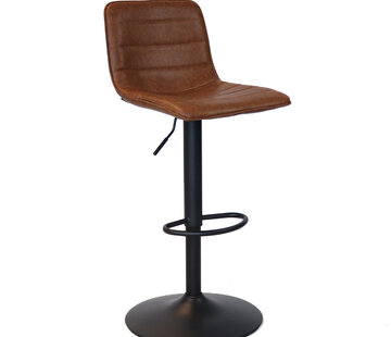 Bronx71 Barhocker Boston höhenverstellbar Leder cognac 60-76 cm