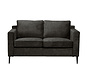 Samt Sofa 2-Sitzer Florida anthrazit