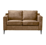 Bronx71 Samt Sofa 2-Sitzer Florida taupe