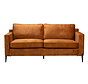 Samt Sofa 3-Sitzer Florida ockergelb/cognac