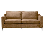 Bronx71 Samt Sofa 3-Sitzer Florida taupe