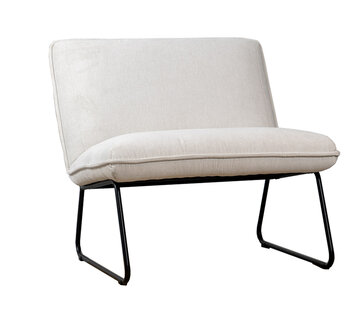 Bronx71 Sessel Merle Stoff modern weiß