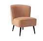Samt Sessel Lyla modern rosa