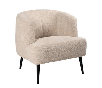 Bronx71 Bouclé Sessel Nora modern beige