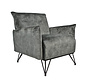 Lounge Sessel Mika Samt grau