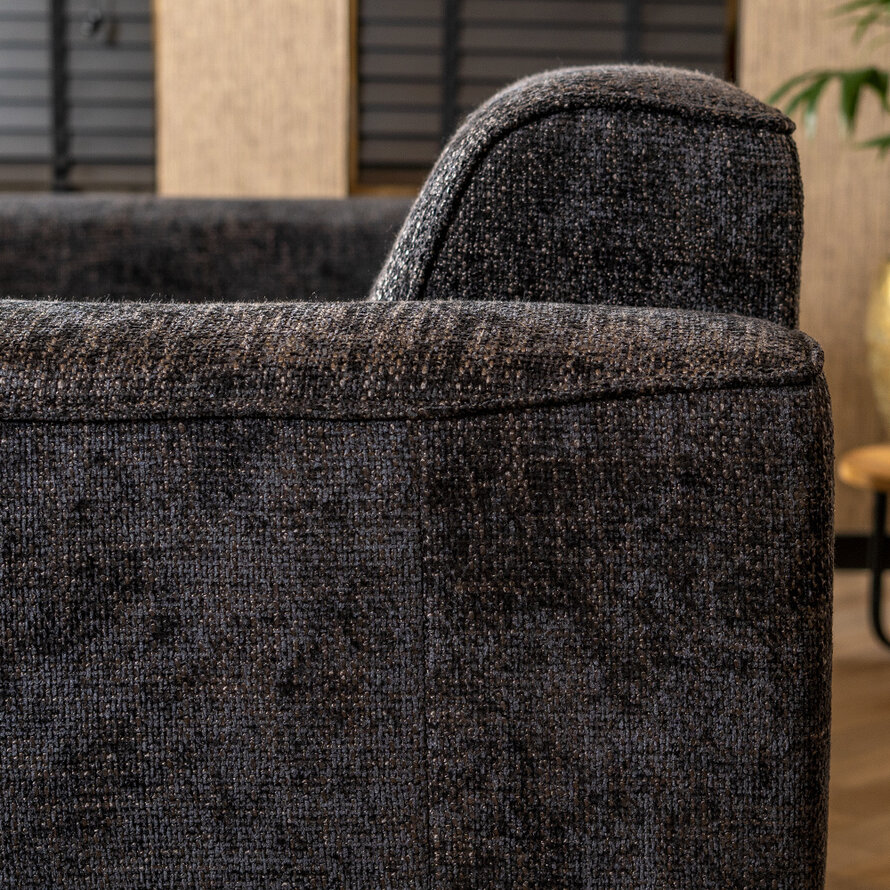 Sofa Vegas 2,5-Sitzer Chenille schwarz