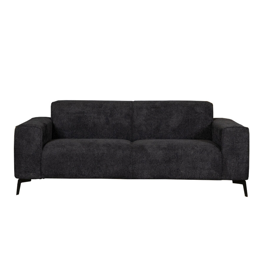 Sofa Vegas 2,5-Sitzer Stoff schwarz