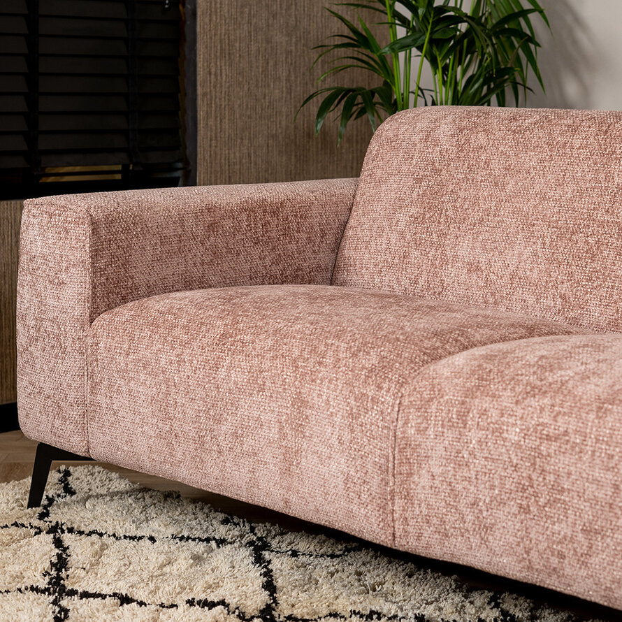 Sofa Vegas 2,5-Sitzer Chenille rosa