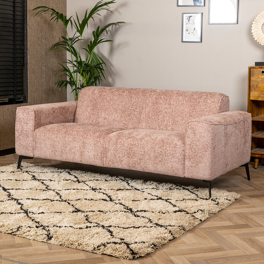 Sofa Vegas 2,5-Sitzer Chenille rosa