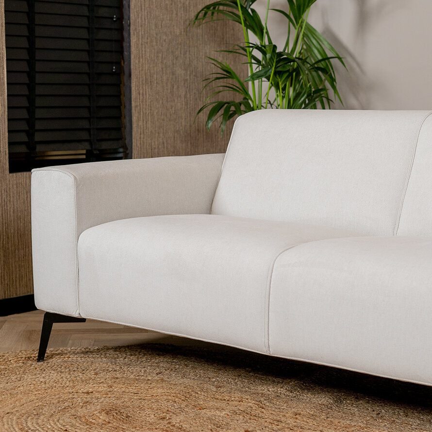 Sofa Vegas 2,5-Sitzer Stoff meliert off white