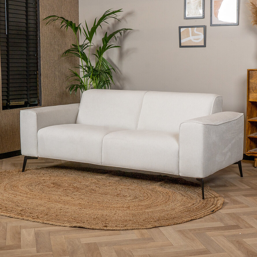 Sofa Vegas 2,5-Sitzer Stoff meliert off white